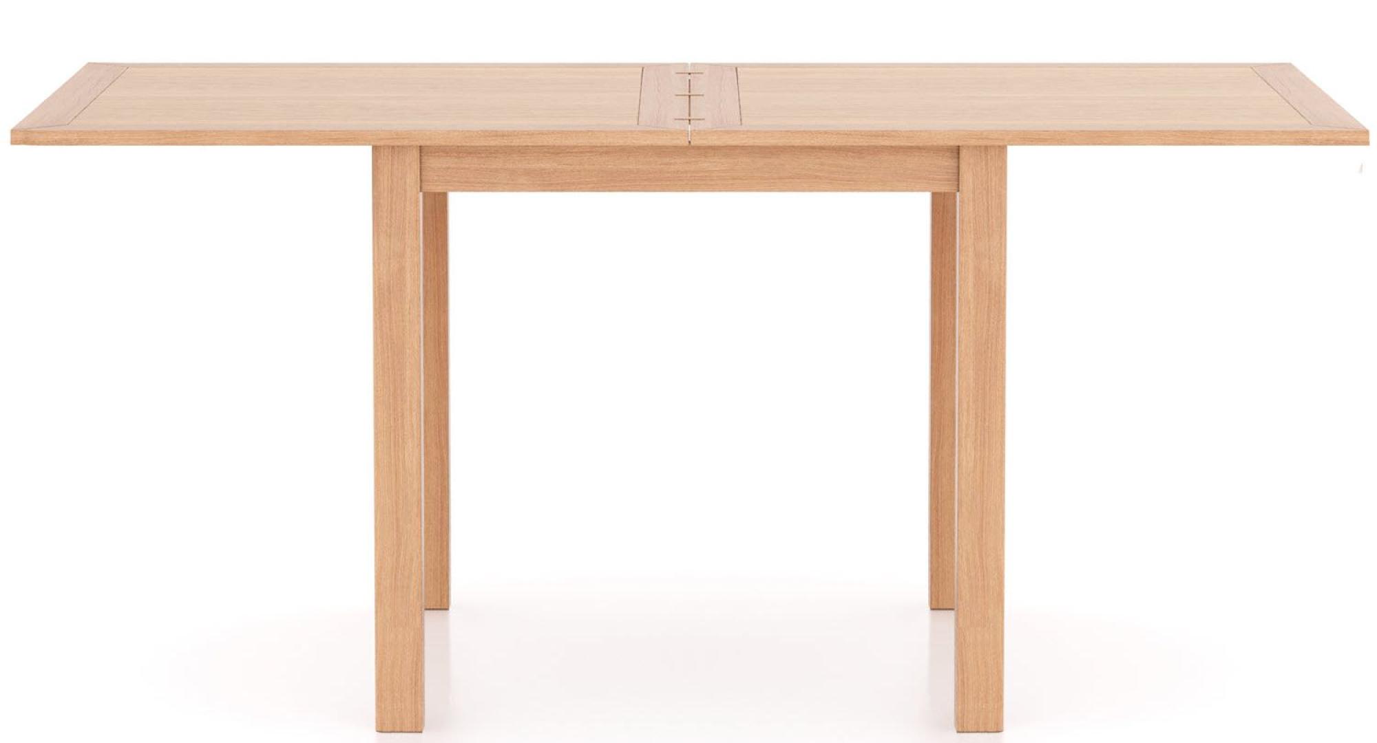 Product photograph of Arden Oak Square Flip Top 2-6 Seater Extending Dining Table from Choice Furniture Superstore.